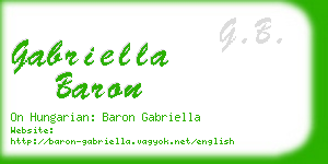 gabriella baron business card